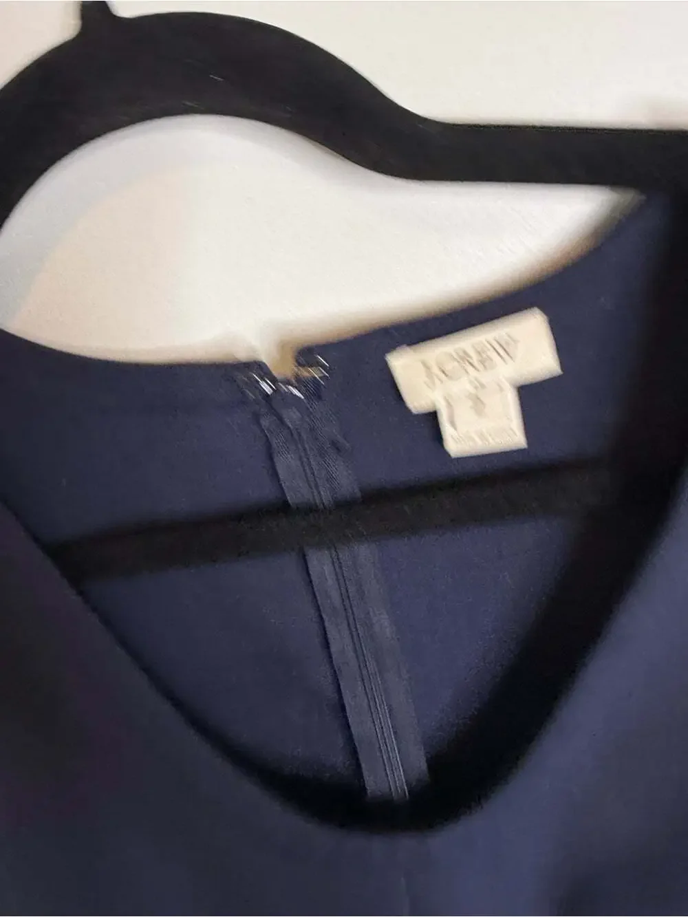 J. Crew Navy Scoop Neck Midi Sheath Dress size 2